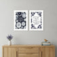 Set Of Two The Secret Beauty White Framed Print Wall Art