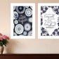 Set Of Two The Secret Beauty White Framed Print Wall Art
