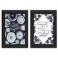 Set Of Two The Secret Beauty Black Framed Print Wall Art
