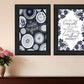 Set Of Two The Secret Beauty Black Framed Print Wall Art