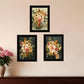 Set Of Three Romantic Autumn Black Framed Print Wall Art