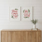 Set Of Two Good Tidings and Joy White Framed Print Wall Art