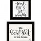Set Of Two The Best Seat in the House 2 Black Framed Print Bathroom Wall Art