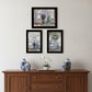Set Of Three Abundance of Beauty Black Framed Print Wall Art
