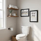 Set Of Two Text Me If You Run Out of Toilet Paper While Seated Black Framed Print Wall Art