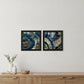 Set Of Two Geode Reef Pleasure 2 Black Framed Print Wall Art