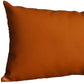 Set of Four 12" X 20" Brown Faux Leather Lumbar Throw Pillow Covers