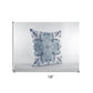 18" Blue Floral Forest Zippered Suede Throw Pillow