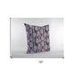 16” Lavender Black Fall Leaves Zippered Suede Throw Pillow