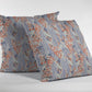 16" Orange Lavender Tropics Zippered Suede Throw Pillow
