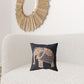 16” Orange Elephant Zippered Suede Throw Pillow