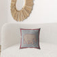 18” Red Gray Elephant Zippered Suede Throw Pillow