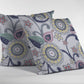 16” White Yellow Floral Suede Zippered Throw Pillow