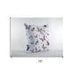 16" White Butterflies Zippered Suede Throw Pillow