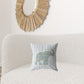 16" Blue Elephant Zip Suede Throw Pillow