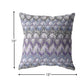 18” Purple Gray Hatch Zippered Suede Throw Pillow