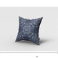 18” Indigo Boho Ornate Zippered Suede Throw Pillow