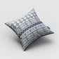 16” Navy White Strips Zippered Suede Throw Pillow