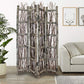 Earthy Birch and Twig Four Panel Room Divider Screen