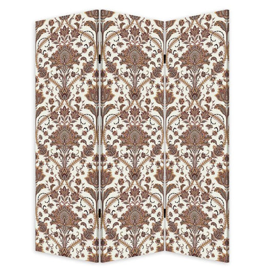 Vintage Green Baroque Three Panel Room Divider Screen