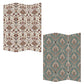 72" Green Folding Three Panel Screen Room Divider