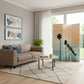 72" Light Green Folding Three Panel Screen Room Divider