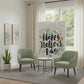 72" White Folding Three Panel Screen Room Divider