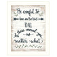 Be Careful 1 White Framed Print Wall Art