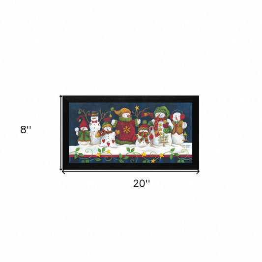 Sticking Together Black Framed Print Wall Art