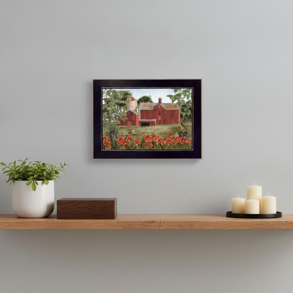Summer Days 3 Black Framed Print Wall Art