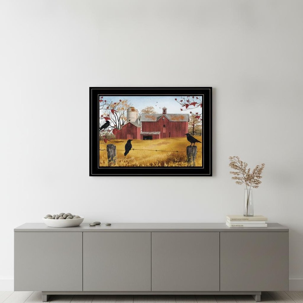 Autumn Gold 2 Black Framed Print Wall Art