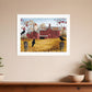 Autumn Gold 6 White Framed Print Wall Art