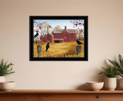 Autumn Gold 7 Black Framed Print Wall Art