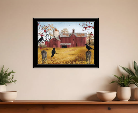 Autumn Gold 7 Black Framed Print Wall Art