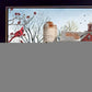 Winter Friends 1 Black Framed Print Wall Art