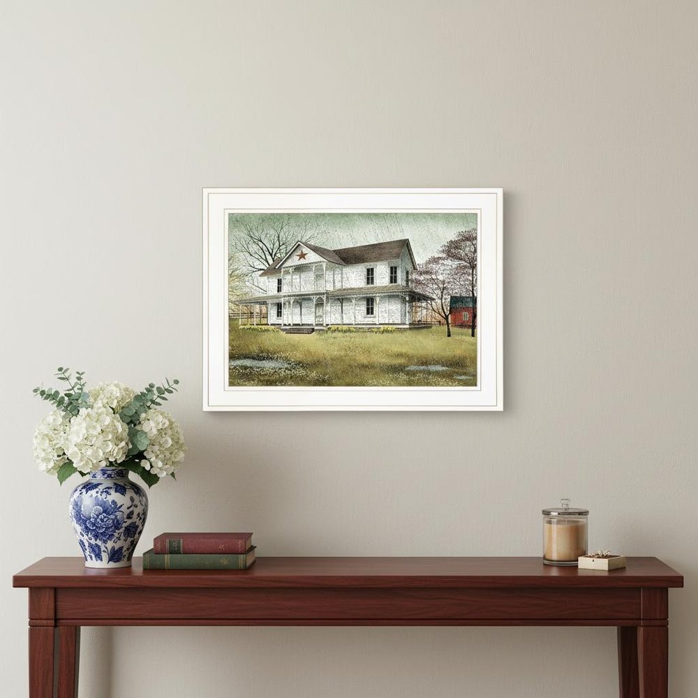 April Showers 1 White Framed Wall Art