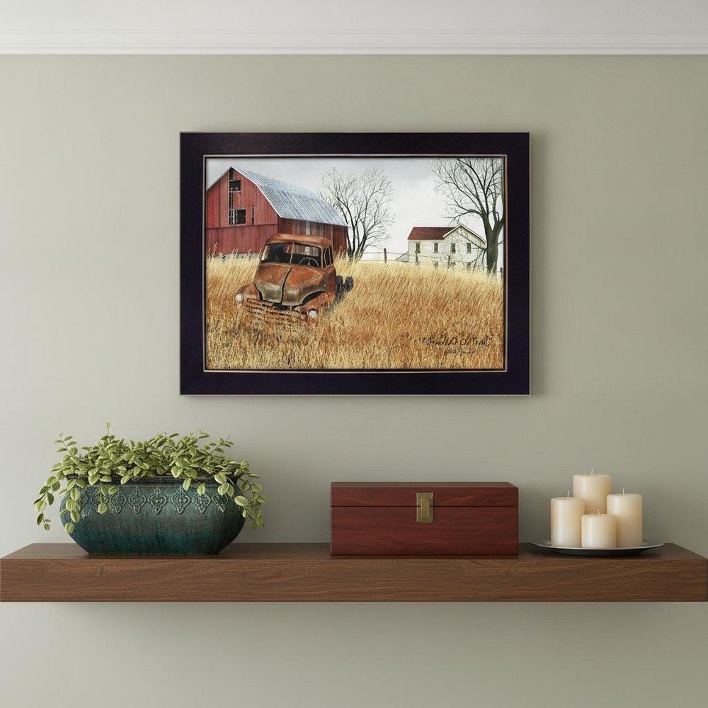 Granddads Old Truck 5 Black Framed Print Wall Art
