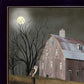 Midnight Moon 1 Black Framed Print Wall Art