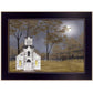 Evening Prayer Black Framed Print Wall Art