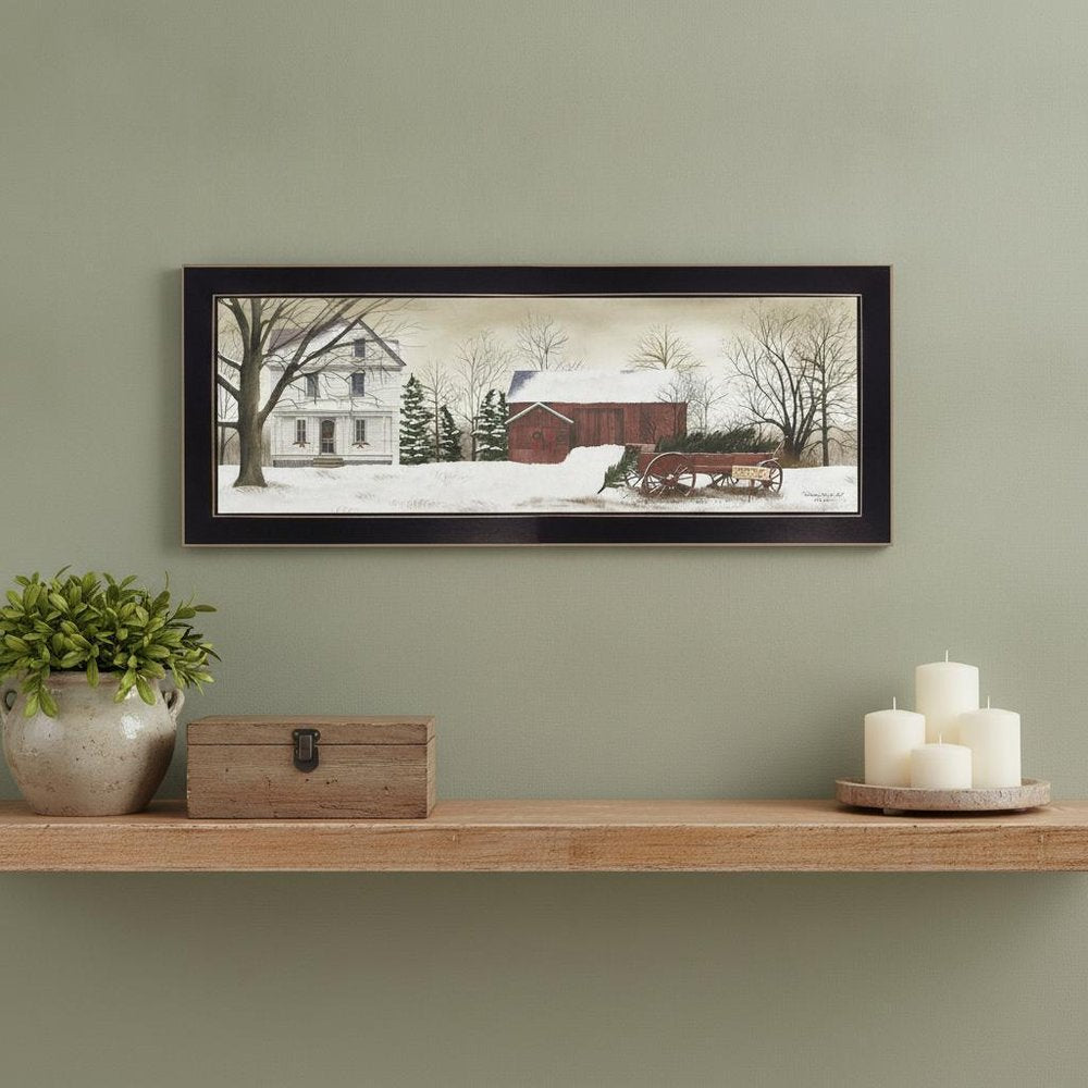 Christmas Trees for Sale 4 Black Framed Print Wall Art