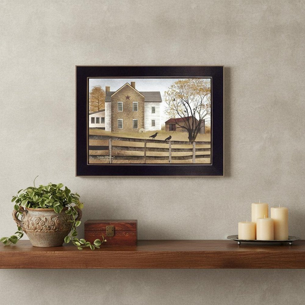 Autumn Afternoon Black Framed Print Wall Art