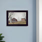 Mail Pouch Barn Black Framed Print Wall Art
