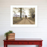 Headin Home White Framed Print Wall Art