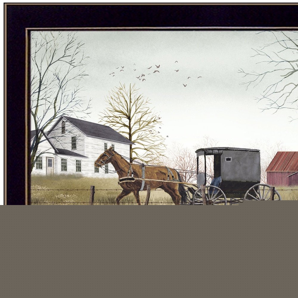 Goin to Market Black Framed Print Wall Art