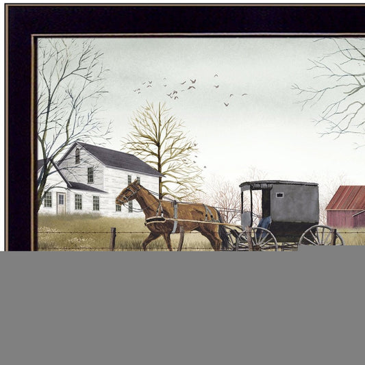 Goin to Market Black Framed Print Wall Art