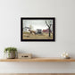 Goin to Market Black Framed Print Wall Art
