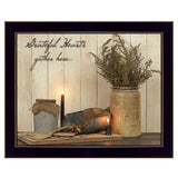 Grateful Hearts 3 Black Framed Print Wall Art