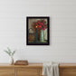 Basket and Blossoms Black Framed Print Wall Art