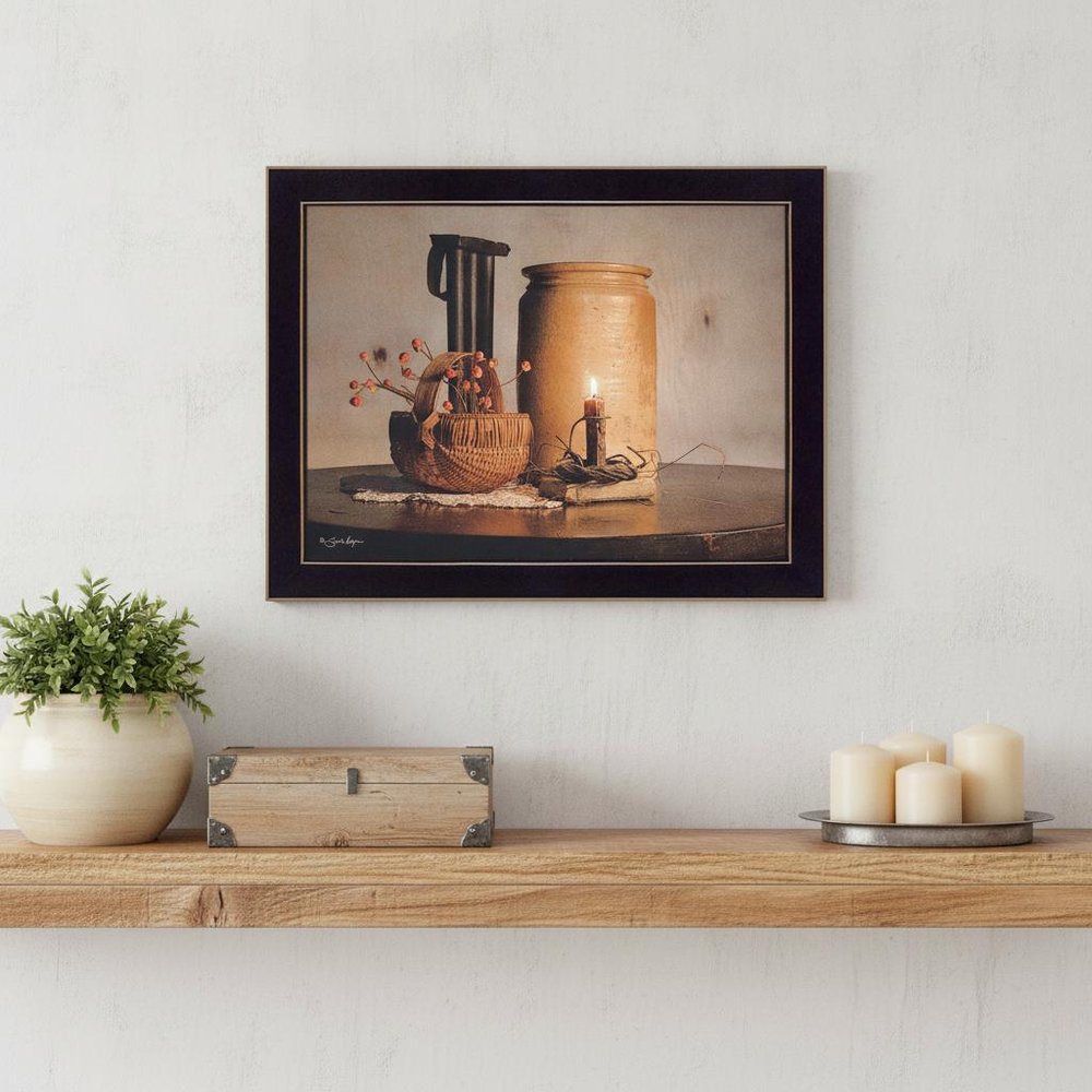 Bittersweet Basket 3 Black Framed Print Wall Art