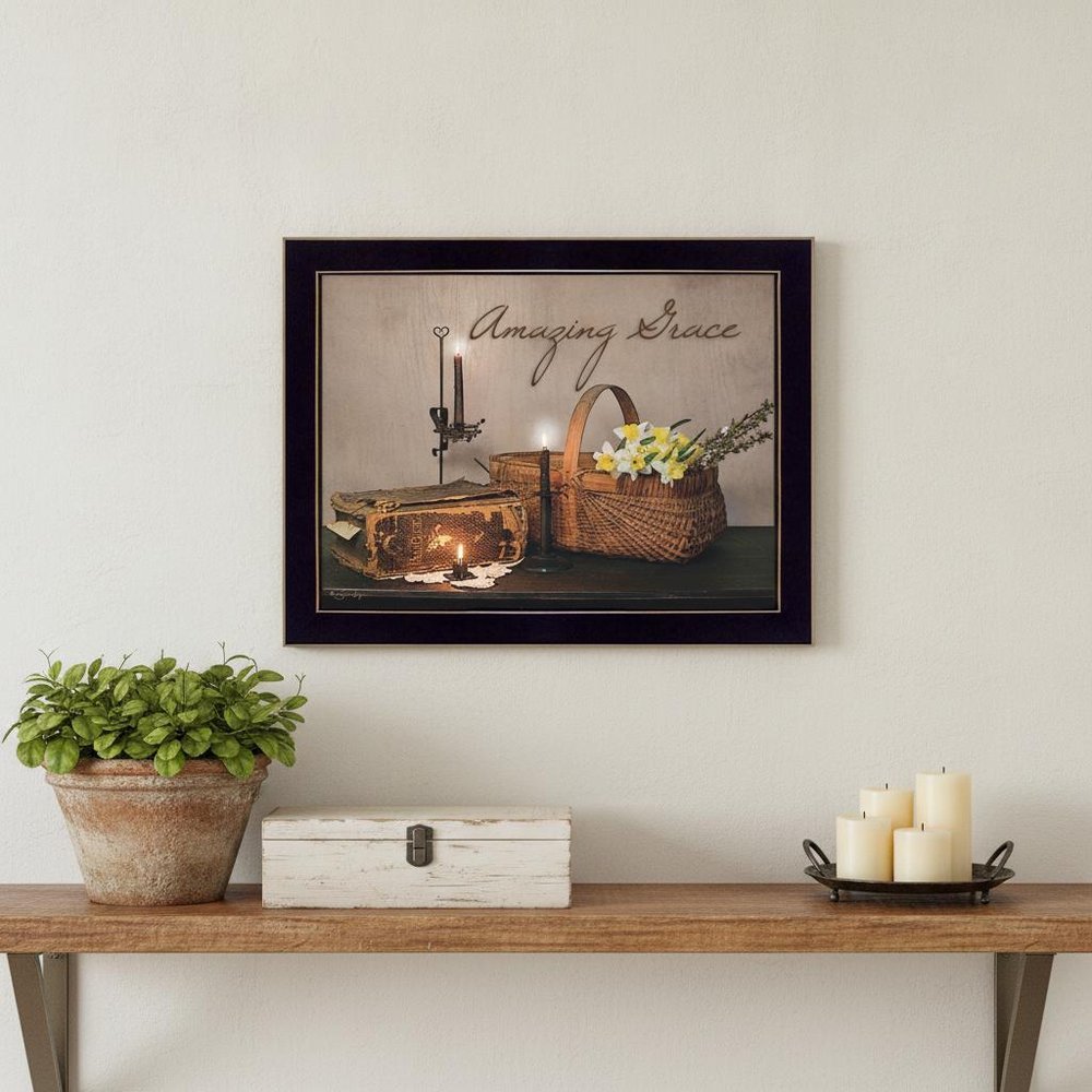 Amazing Grace 9 Black Framed Print Wall Art